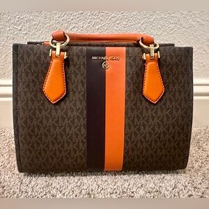 Michael Kors Marilyn Leather Medium Satchel